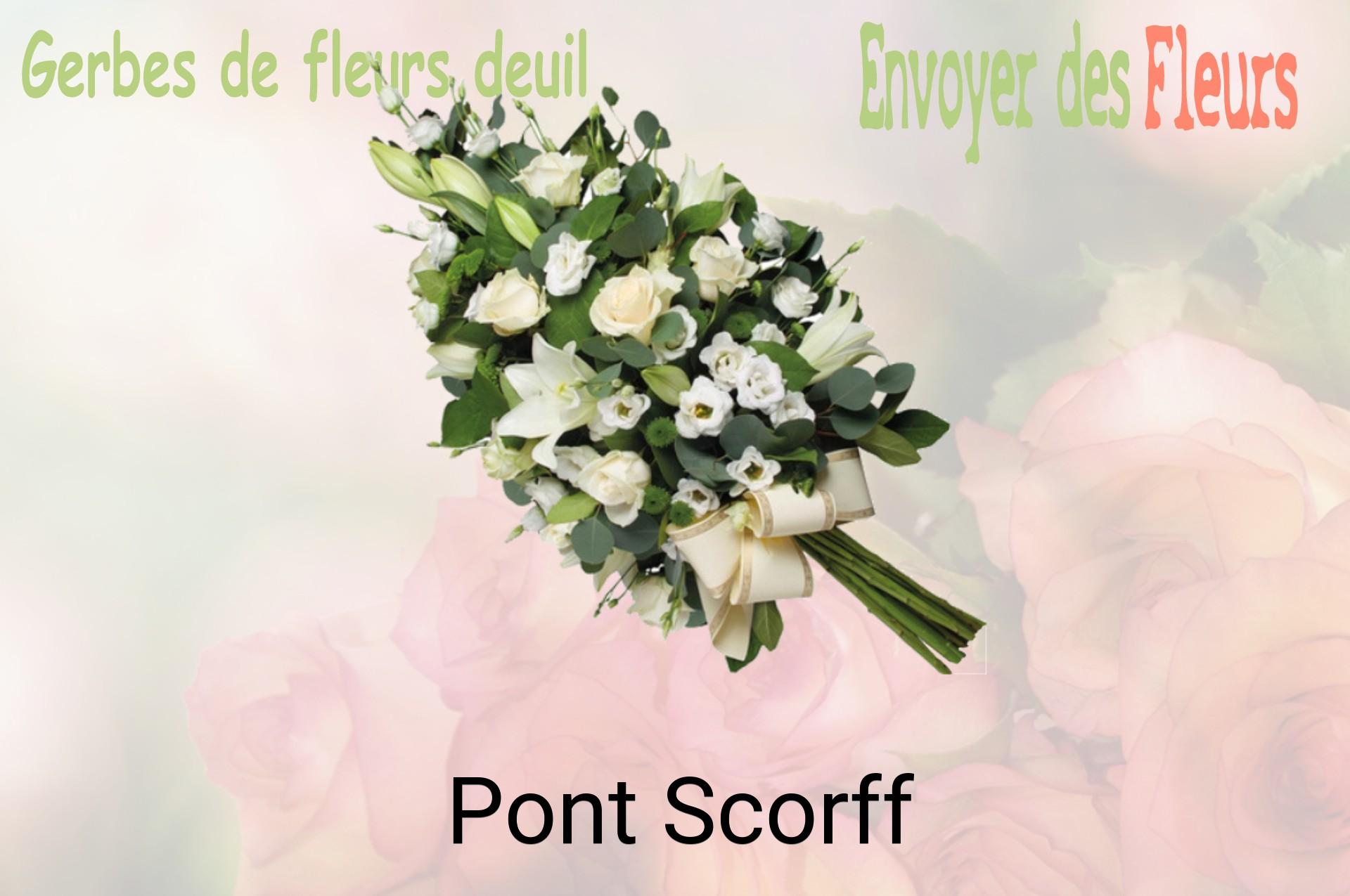 Gerbe de fleurs de deuil livrée à Pont-Scorff